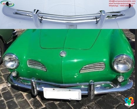 Volkswagen Karmann Ghia US type bumper (1967 - 1969) by stainless steel