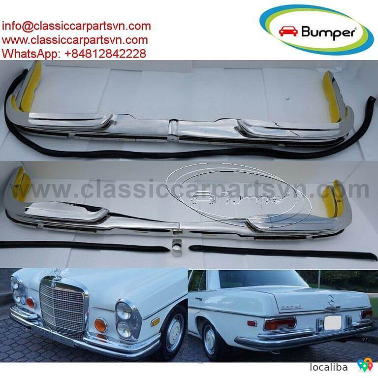 Mercedes Benz W108 W109 bumpers with rubber