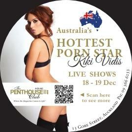 Australia's No.1 Porn Star "kiki Vidis" Comes to New Zealand for Two Live Shows in Auckland City